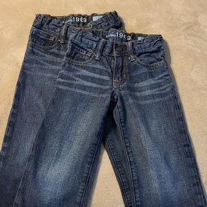 2 pair Baby Gap original fit jeans - 4